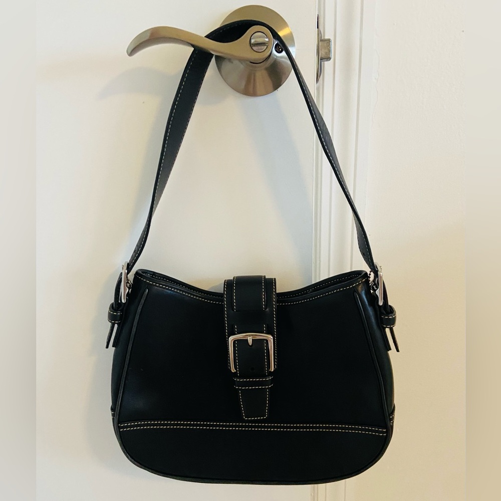 Vintage Black Coach shoulder bag